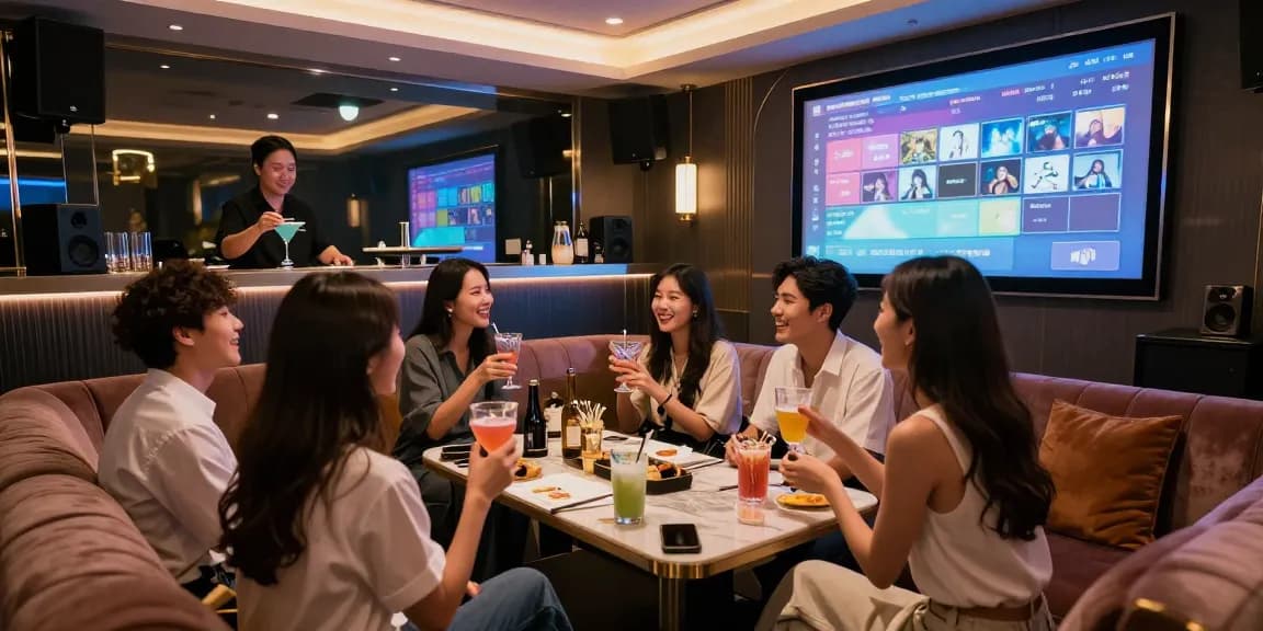 강남구구단에서 프리미엄 분위기 속 친구들과 즐기는 즐거운 karaoke 경험