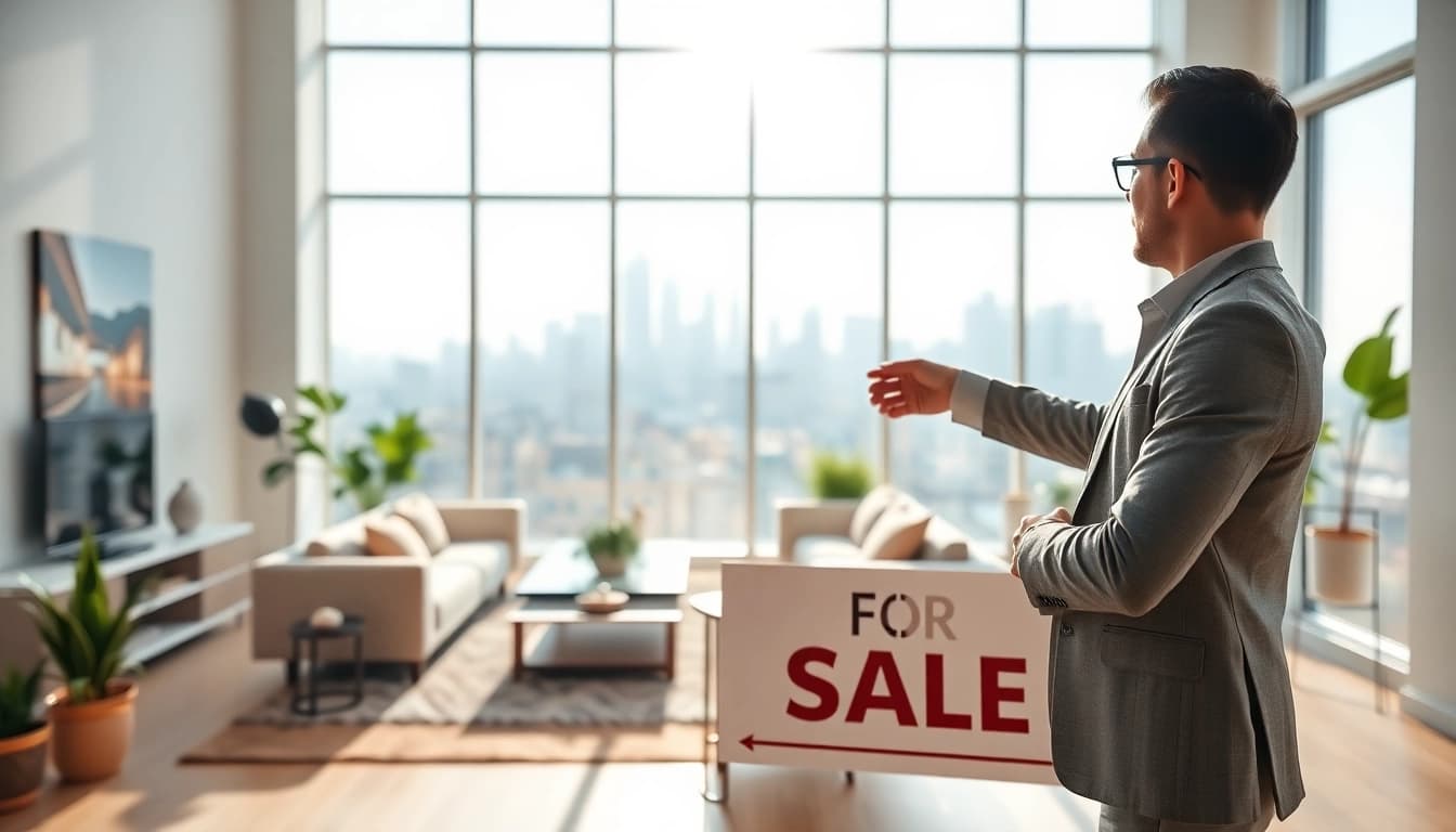Showcasing real estate properties in a welcoming modern living room.