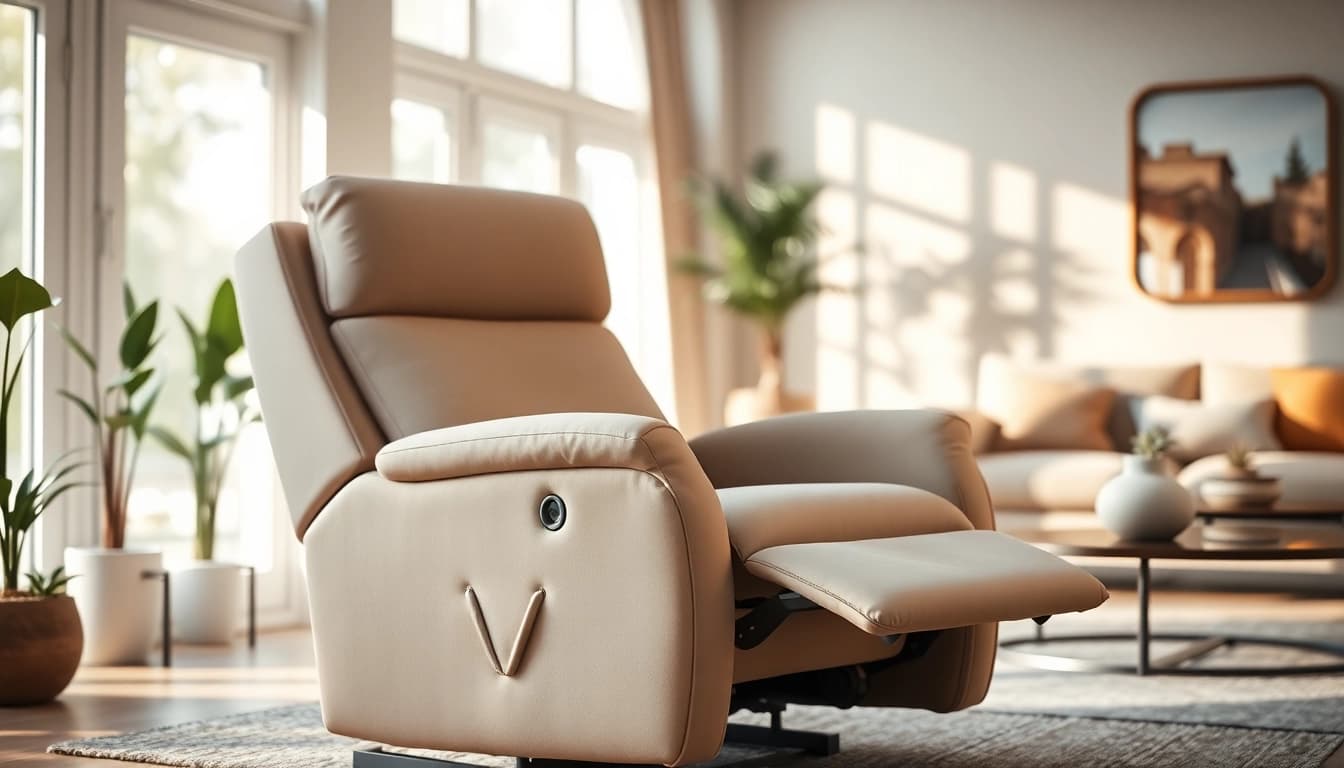 Experience ultimate relaxation with lift recliners with heat and massage in a cozy living room setting.