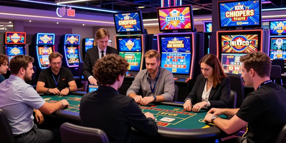 Exciting scene of non UK casinos for UK players showcasing diverse gaming options and vibrant atmosphere.