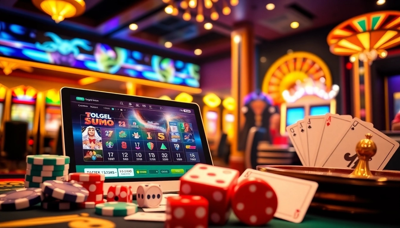 Terlibat dalam aksi togel sumo di lingkungan kasino online yang penuh warna.