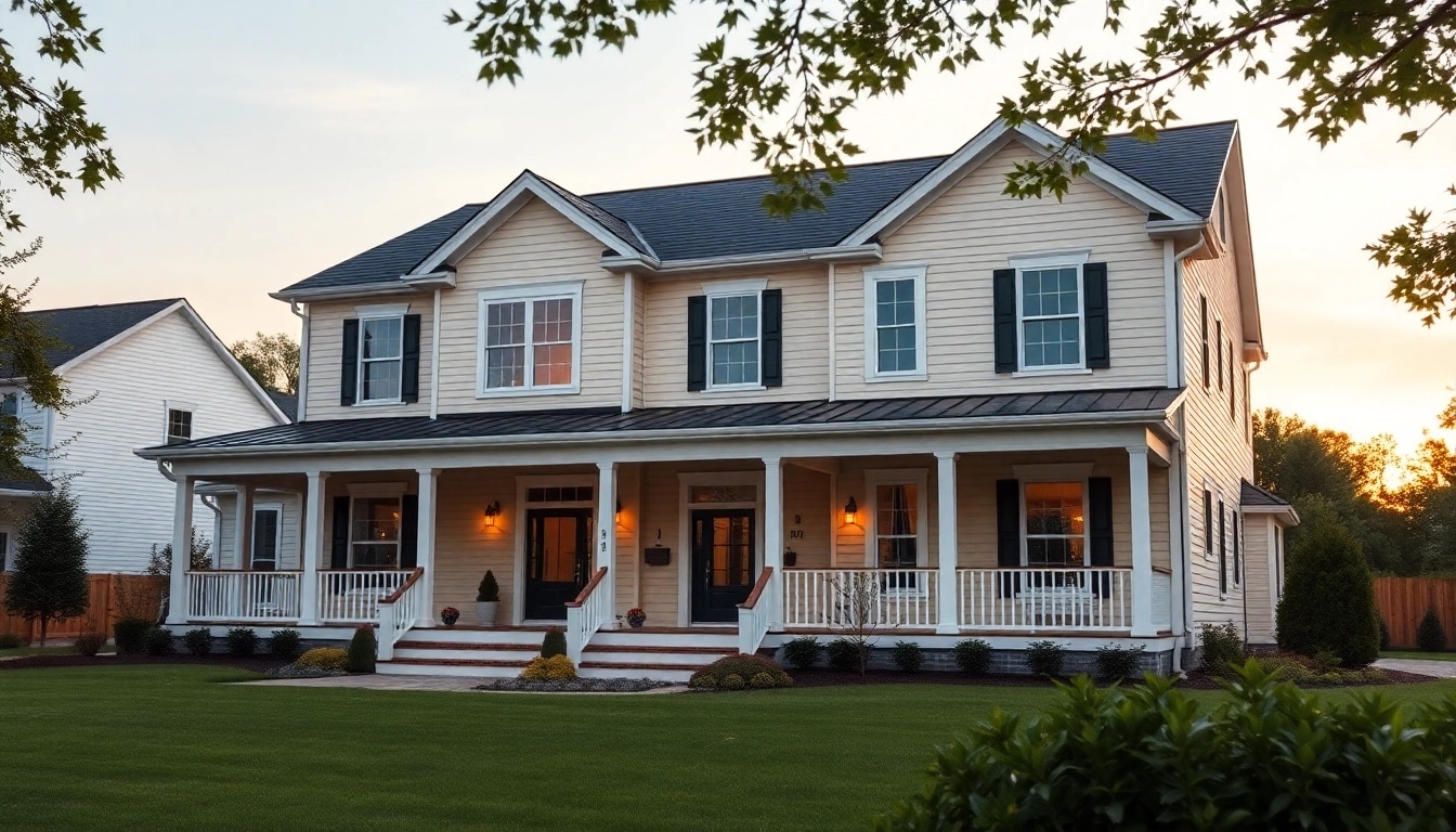 Showcasing colonial home new build construction with traditional architecture and modern appeal.
