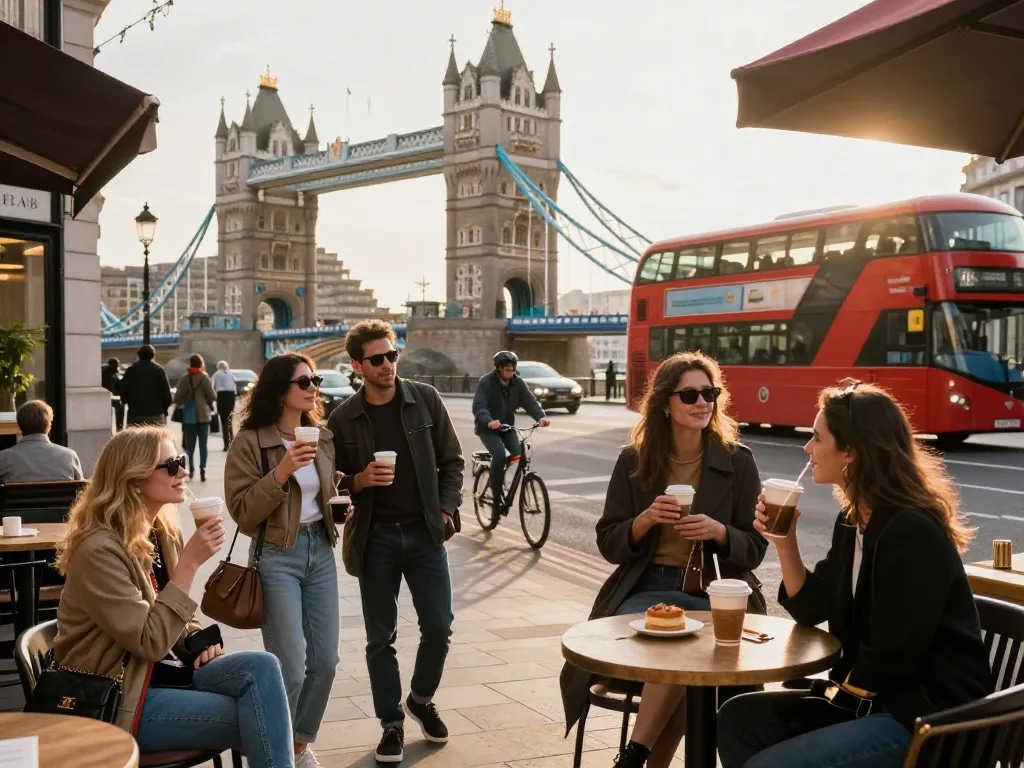 Exploring the Best things to do in London with stylish friends in iconic urban scenery.