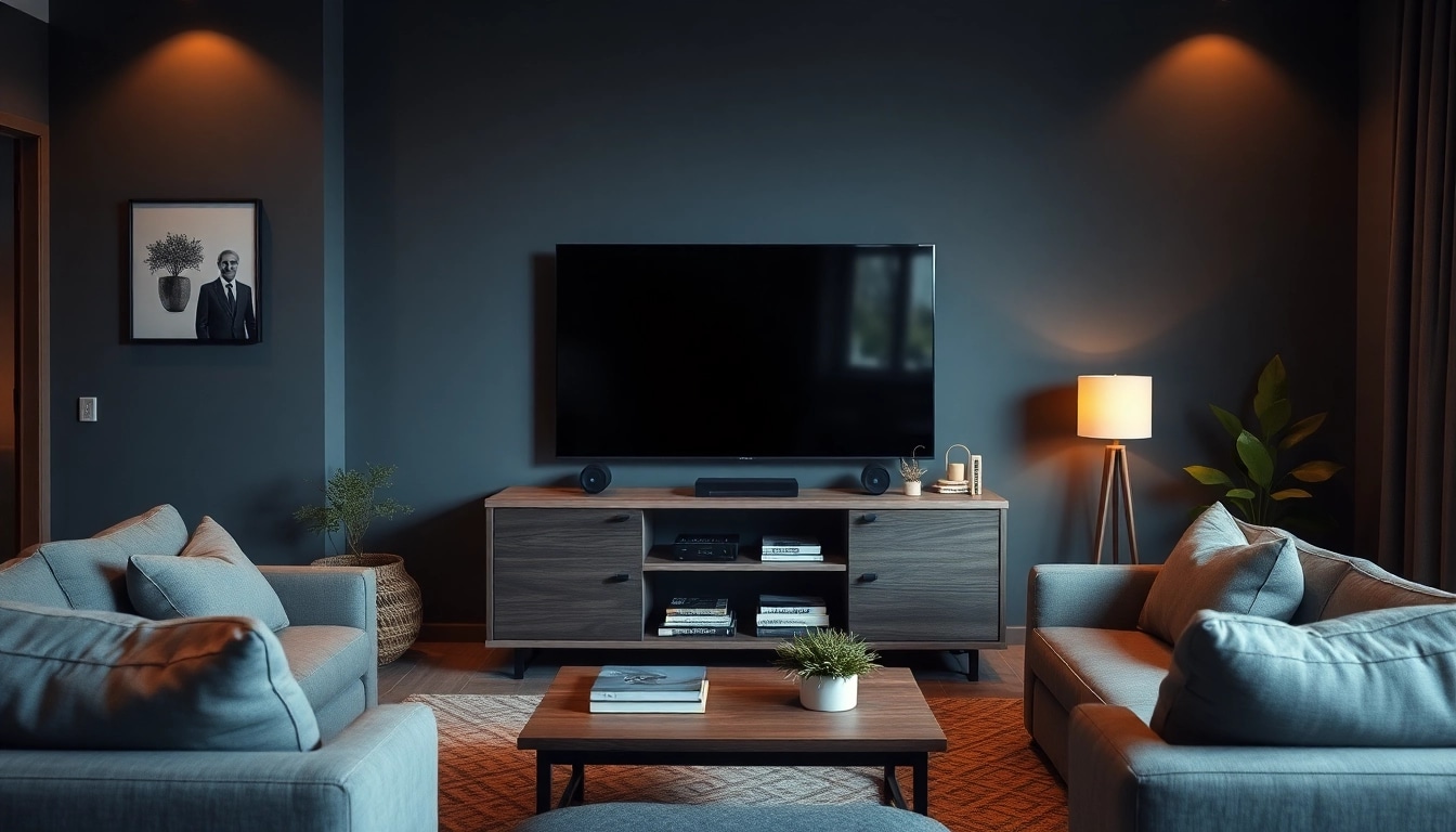 Experience seamless streaming with the modern iron tv displaying vibrant visuals in a cozy living space.