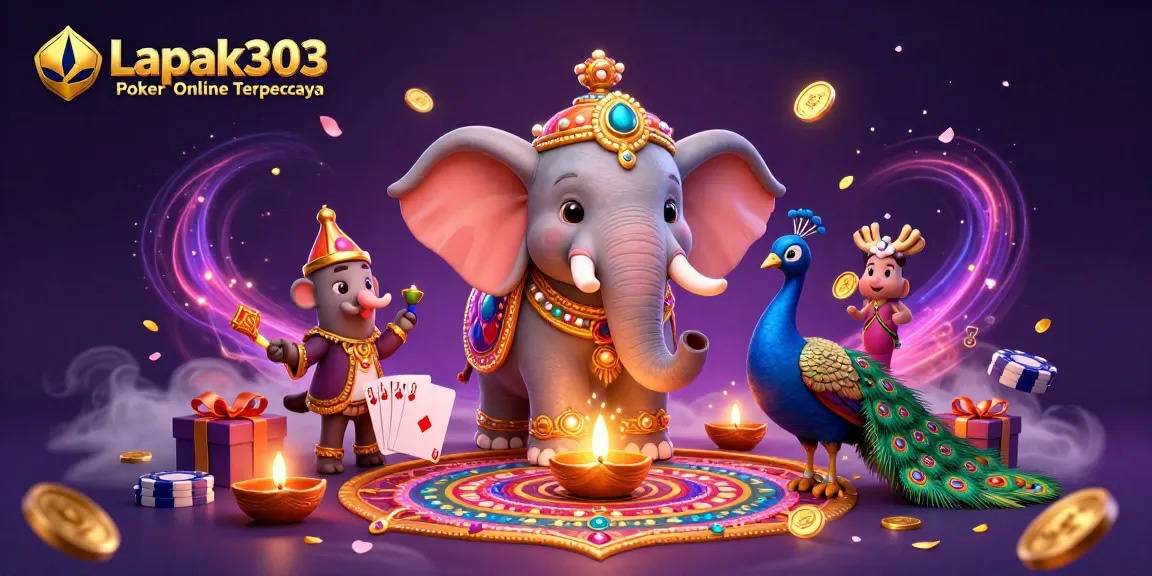 Experience the thrill of Lapak303 Poker Online Terpercaya with vibrant 3D visuals and engaging gameplay.
