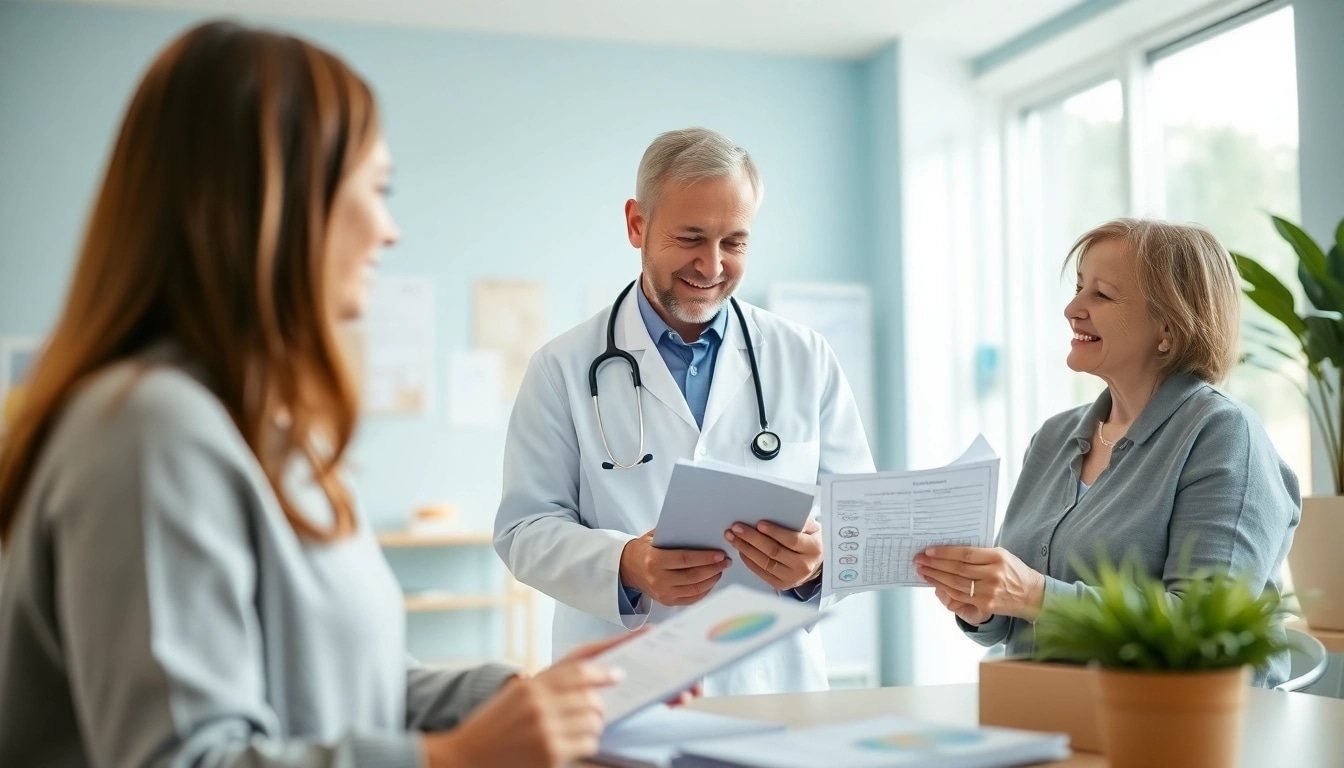 Engaging healthcare consultation focusing on Health in a bright clinic context.