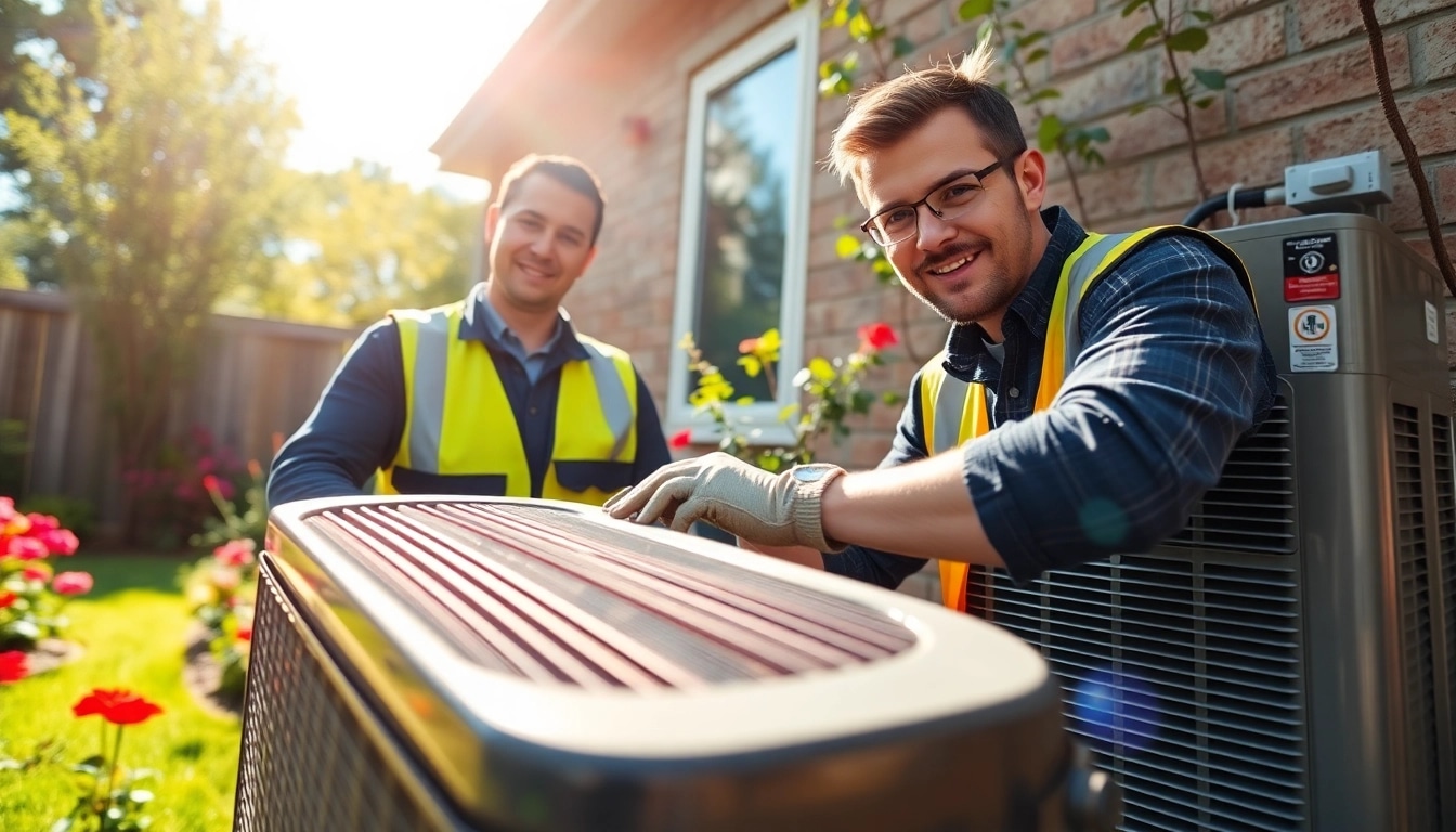 HVAC expert conducting air conditioning repair Canada with a focus on service quality.