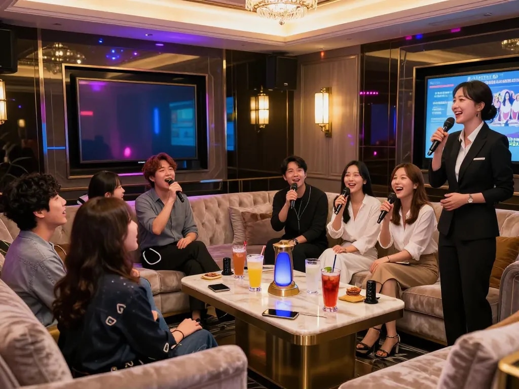 활기찬 노래방과 개인실이 있는 3no.org/bupyeong에서 생동감 넘치는 야경을 경험하세요.