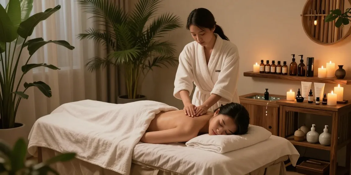 Nuru massage new york in a luxurious spa room with serenity and relaxation elements.