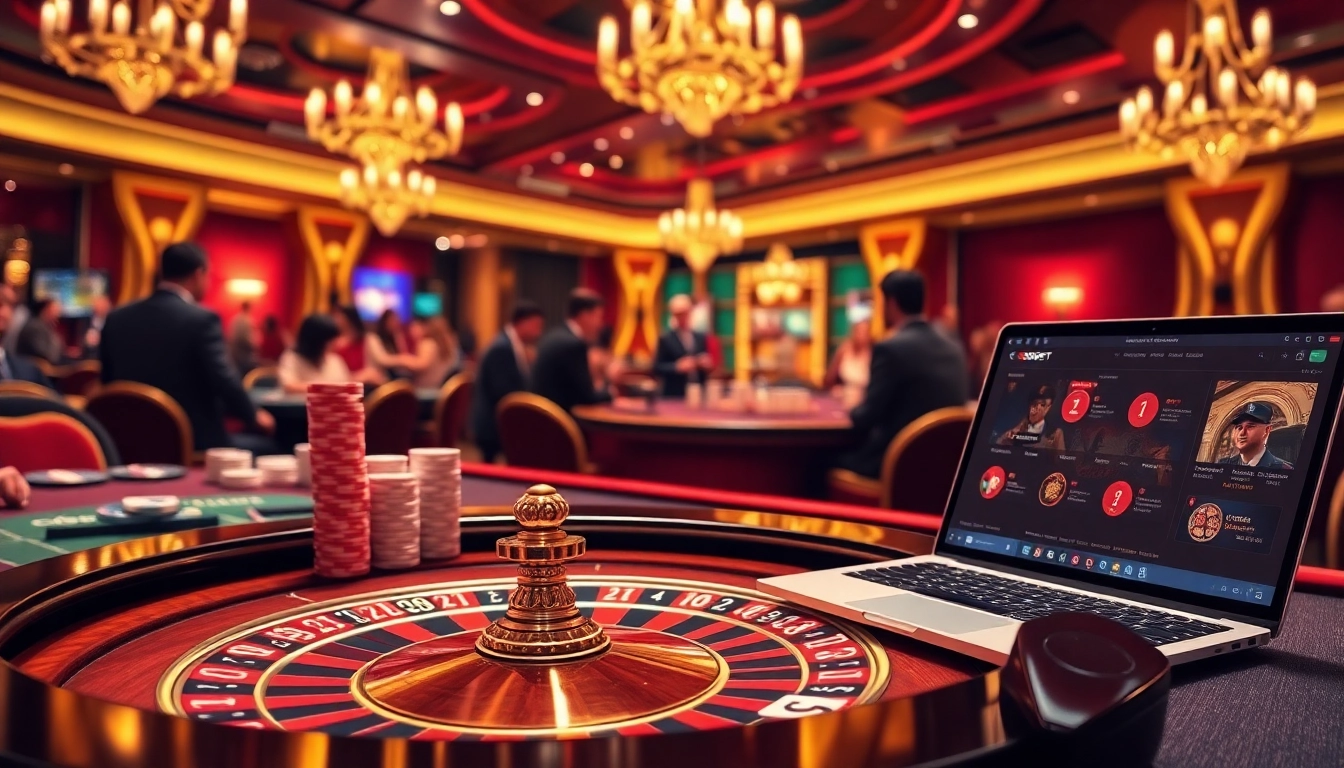 Engaging players at a casino featuring sbobet link alternatif for online betting.