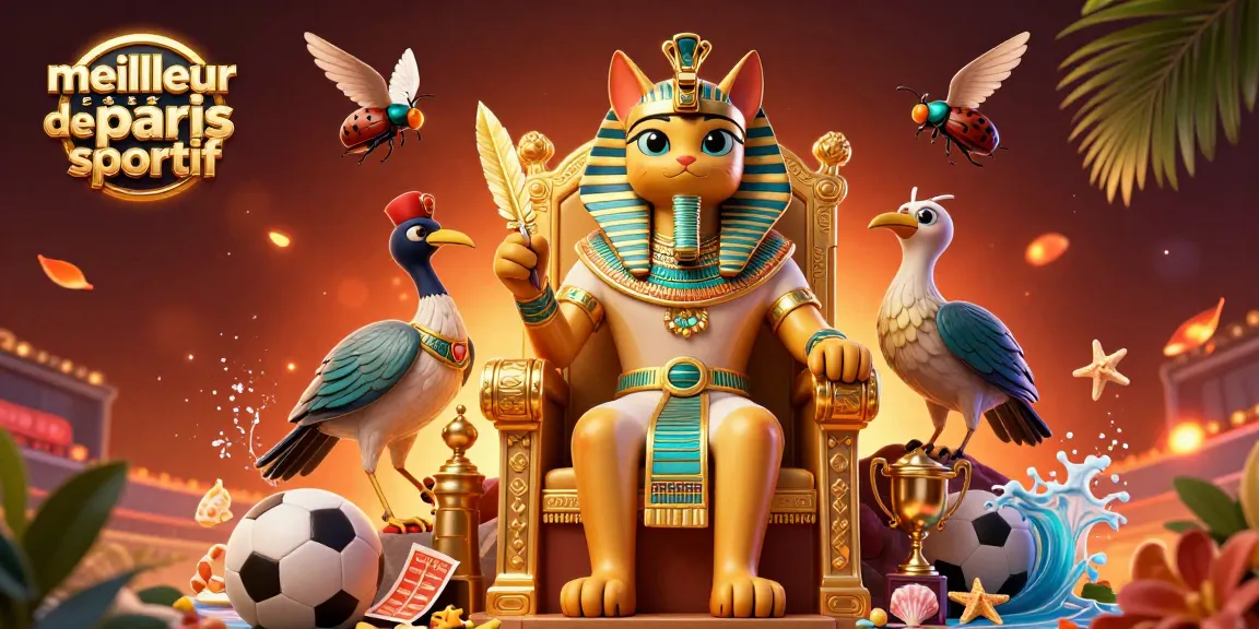 Action sur le meilleur site de paris sportif avec des personnages animés et des éléments de sport.