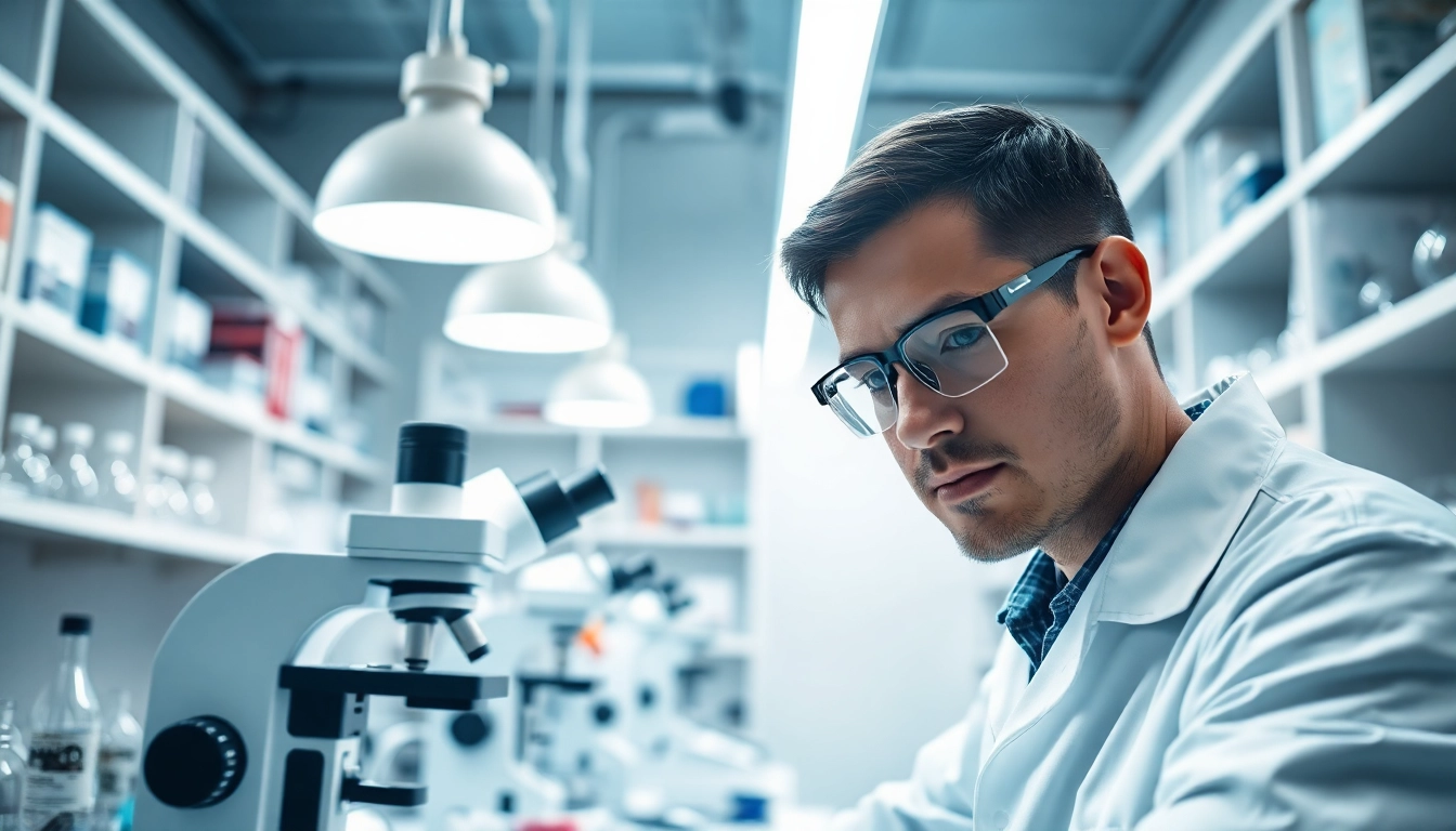 NAD+ molecules being analyzed in a professional lab, showcasing intricate lab equipment.