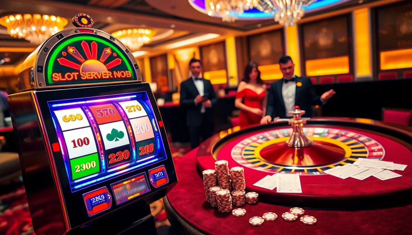 Memainkan Slot Server Thailand Nomor 1 dengan elemen kasino yang hidup dan kegembiraan yang meningkat.