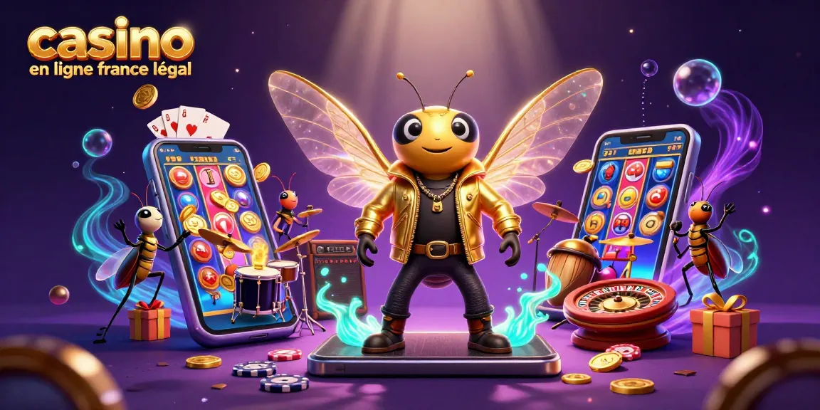 Découvrez l'univers captivant du casino en ligne légal en France avec une scène colorée de jeux.