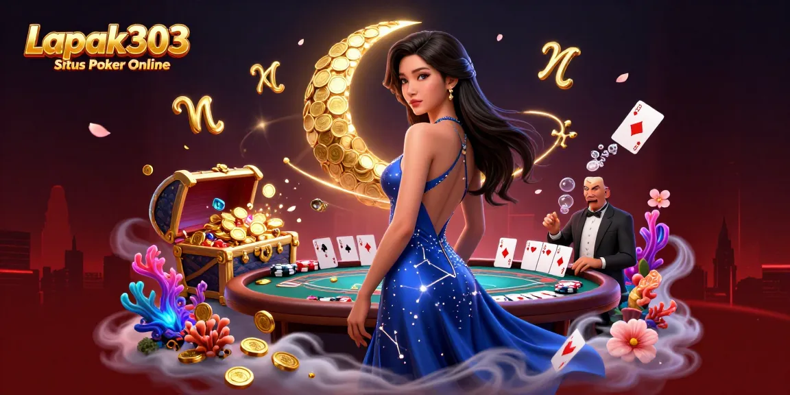 Experience winning thrills at Lapak303 Situs Poker Online with vibrant poker scenes and cosmic elegance.