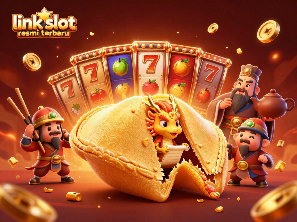 Bermain di slot dengan link slot resmi terbaru, menunjukkan simbol keberuntungan dan jackpot.