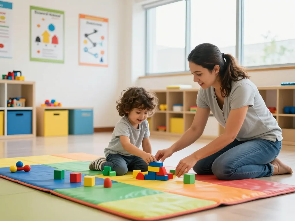 Engaging therapy activities at Advantage Therapy Norwes promoting child growth and development.