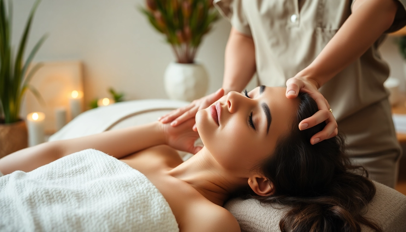 Experience the soothing griesbach massage in a serene spa environment.