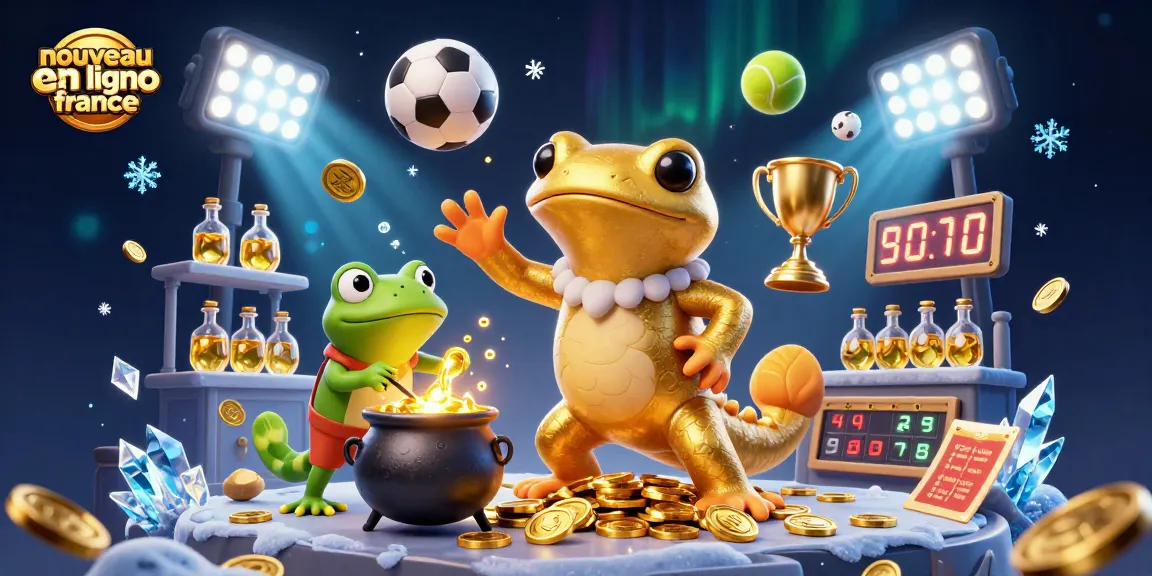 Découvrez le monde des nouveaux casinos en ligne en France avec une illustration dynamique d'un alchimiste et ses assistants.