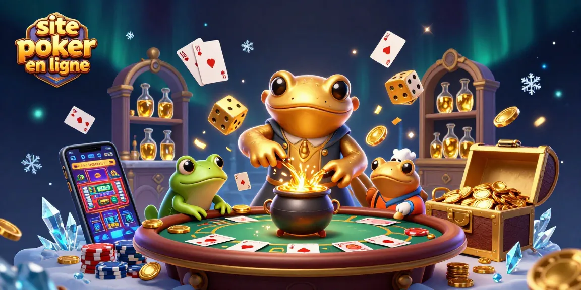 Jouez sur un site poker en ligne fantastique avec un alchimiste et des éléments de jeu captivants.