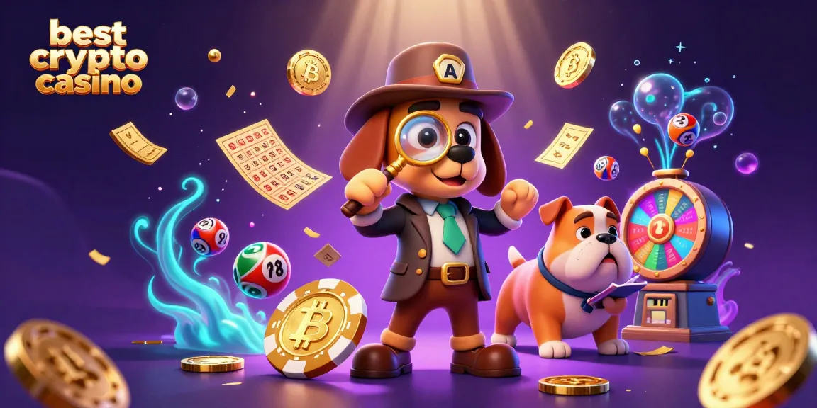 Jouez dans le meilleur crypto casino, avec des personnages animés explorant des indices de jeux et des éléments tonitruants.