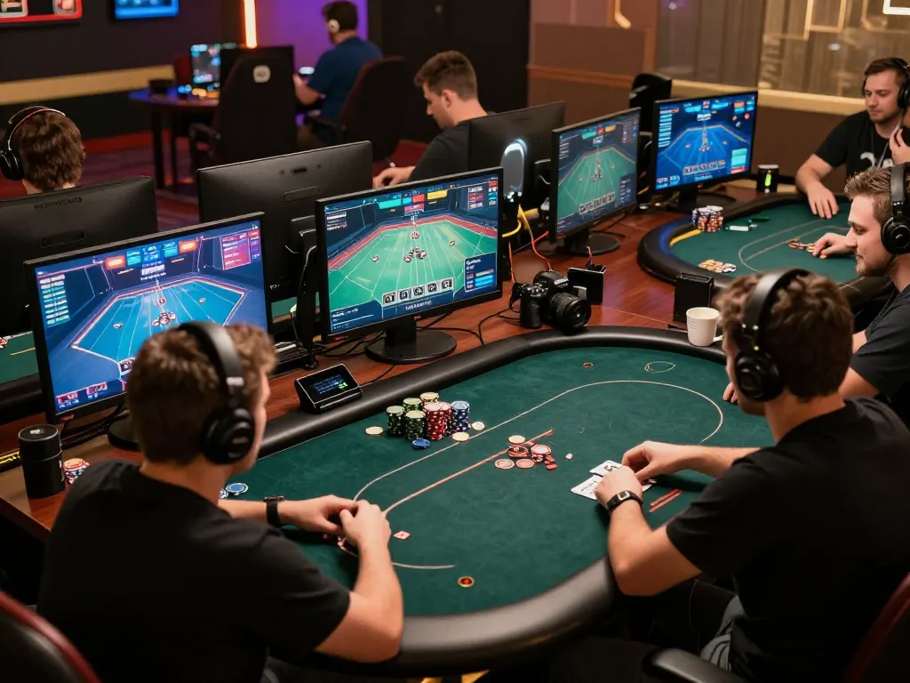 Players utilizing https://go88vip.it.com/ for an exciting online poker session, showcasing strategic gameplay and immersive atmosphere.