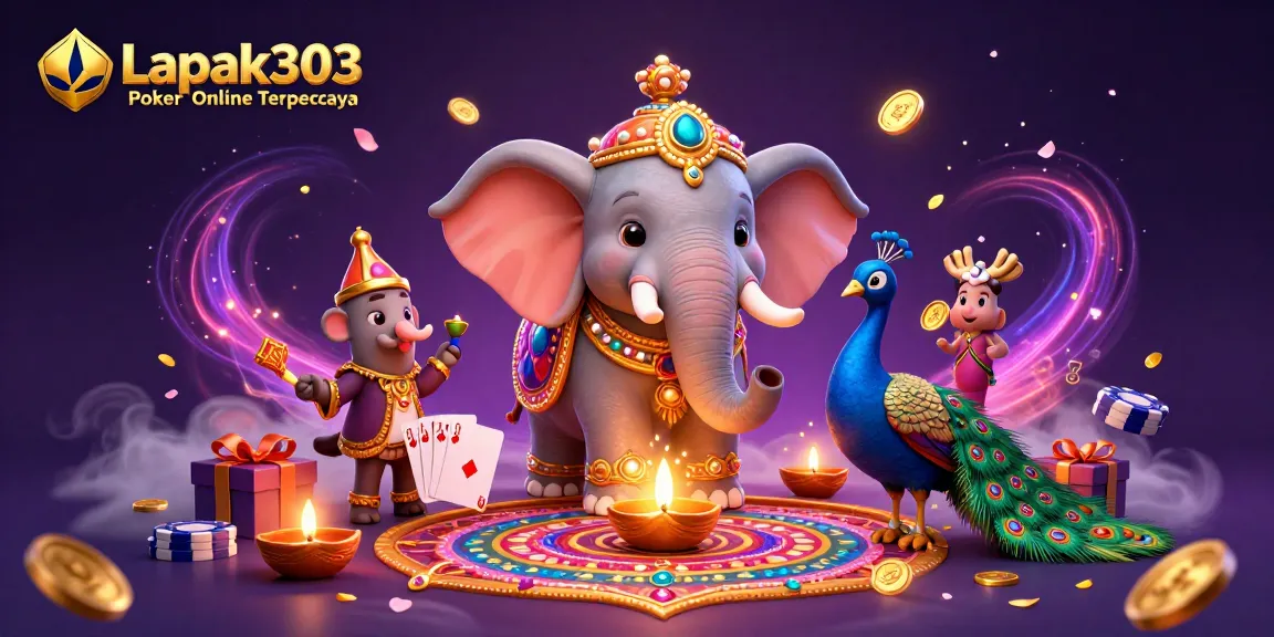 Experience the thrill of Lapak303 Poker Online Terpercaya with vibrant 3D visuals and engaging gameplay.
