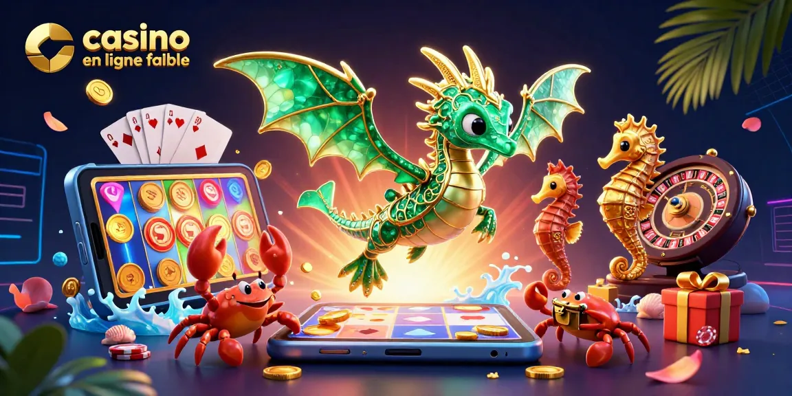 Découvrez notre illustration 3D captivante de casino en ligne fiable avec des jeux de machines à sous.