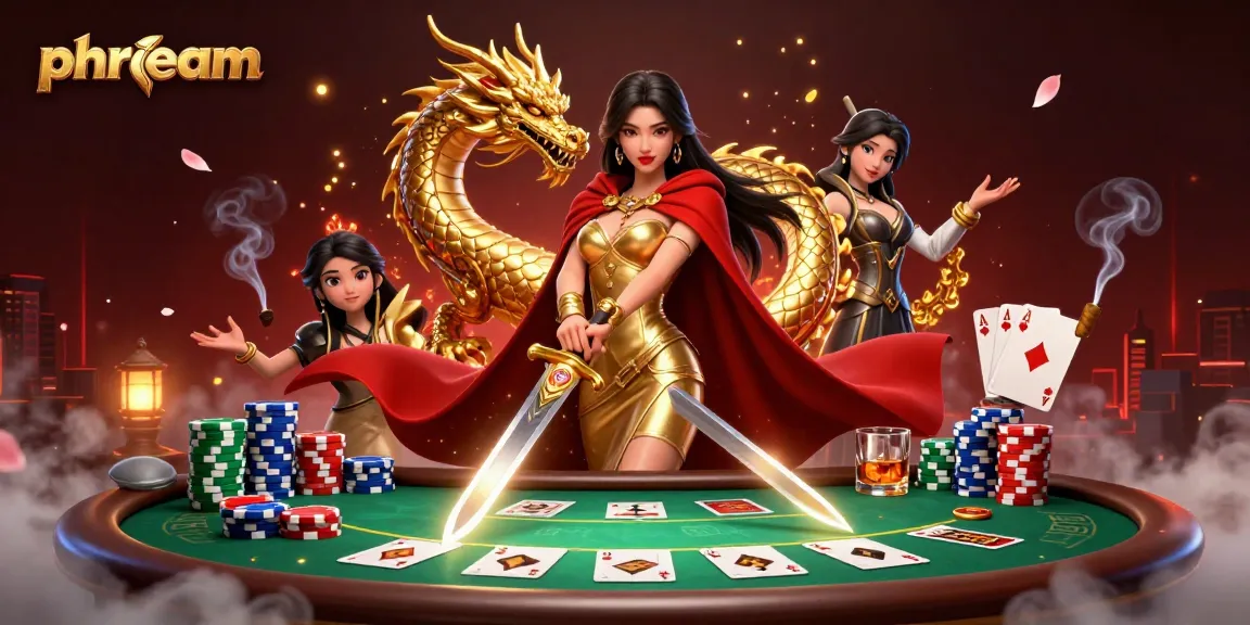 phdream's stunning casino adventure, showcasing immersive poker action and fantastical elements.