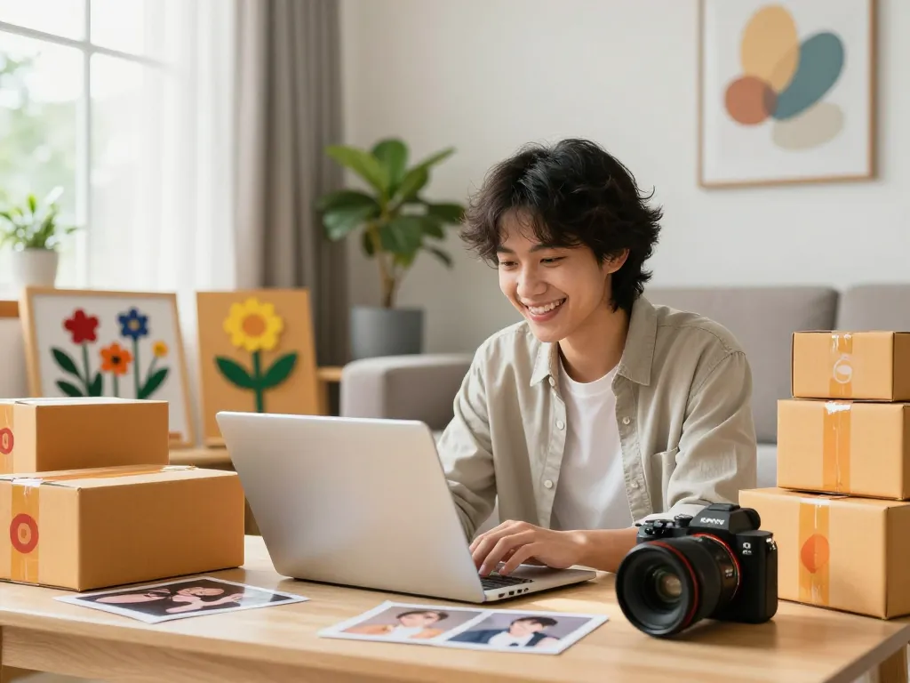 Suasana belanja online yang menarik dengan laoban188, menampilkan papan bunga yang dipersonalisasi dan pengalaman pelanggan yang menyenangkan.