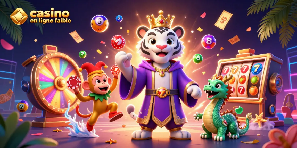 Visualisez le casino en ligne fiable dévoilant des jackpots à travers un tigre majestueux en robe royale.