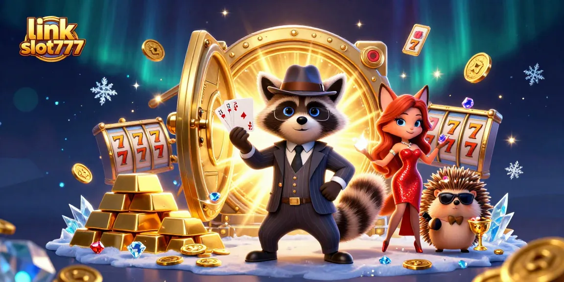 Mainkan link slot777 dengan karakter kasino lucu yang dikelilingi oleh harta karun berkilau