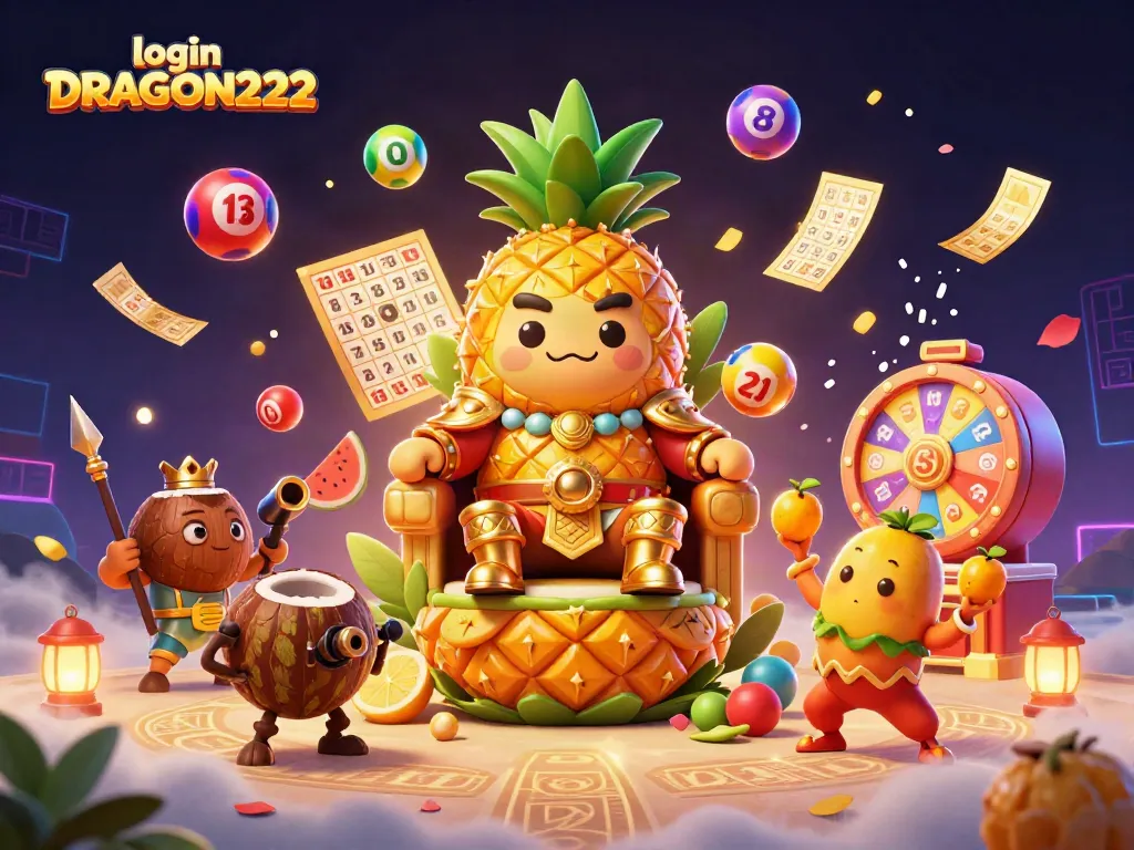Experience the thrill of gaming at login DRAGON222 with vibrant characters and casino elements!
