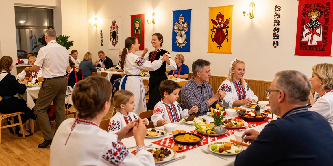 Community gathering at https://www.sfpol.com/ celebrating Polish culture with traditional food and activities.
