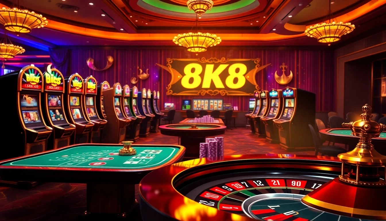 Experience thrilling 8k8 online games with vibrant casino elements at your fingertips.