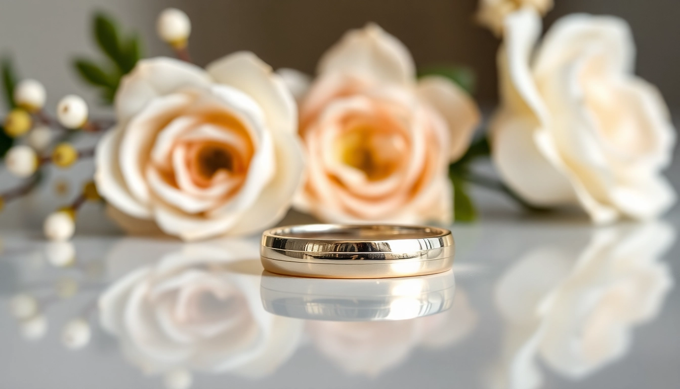 Showcasing beautiful wedding rings with floral accents, emphasizing unique designs and timeless elegance.