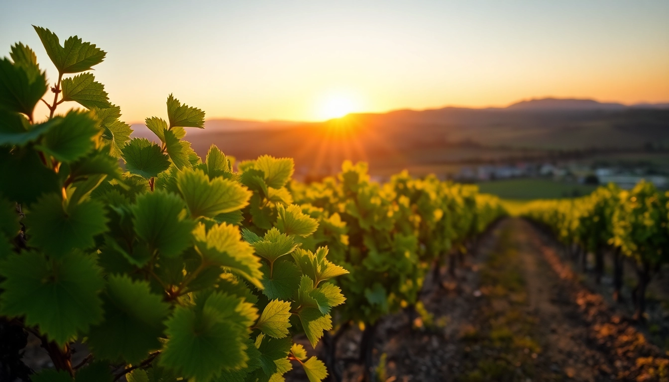 Discover the scenic vineyards in clarksburg california during golden hour.
