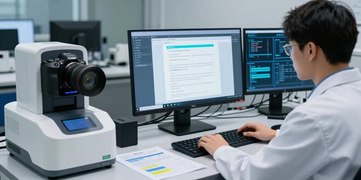 Detect fraud in PDF documents with advanced AI technology in a professional lab.