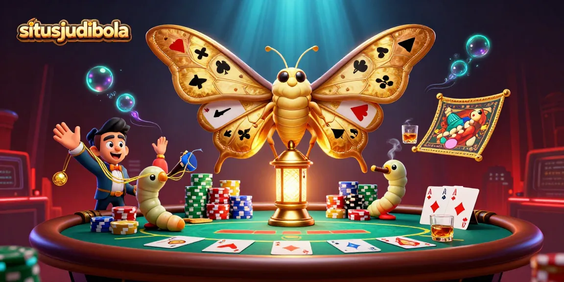 Experience thrilling gameplay on situsjudibola with vibrant casino scenes and exciting poker elements.