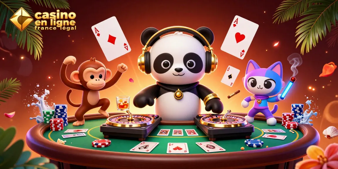 jouez aux jeux de casino en ligne légal en France avec des personnages amusants