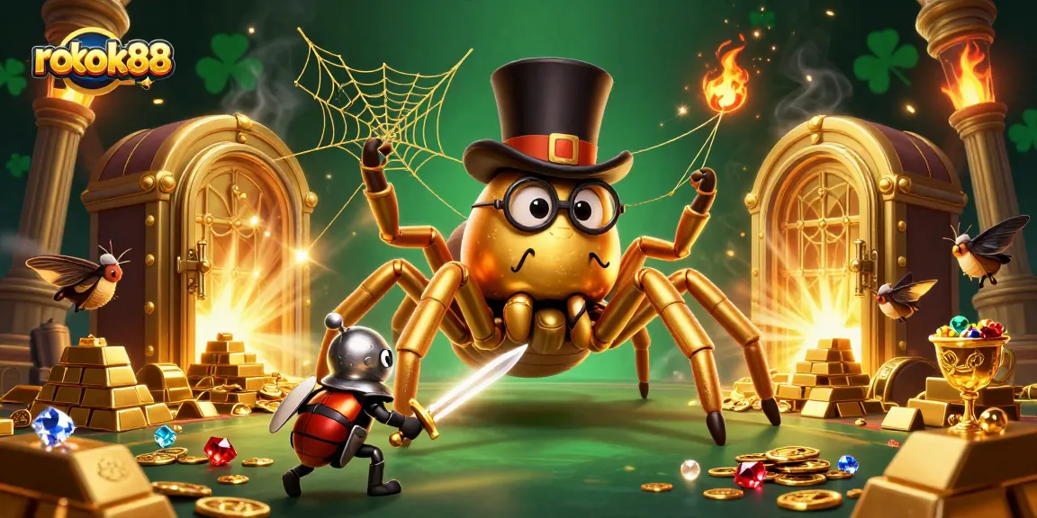 Experience the thrilling energy of rokok88 with captivating casino characters in dynamic illustration.