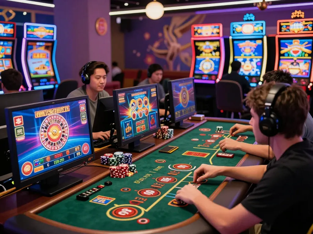 Players actively enjoying various games on go88's vibrant online casino platform.