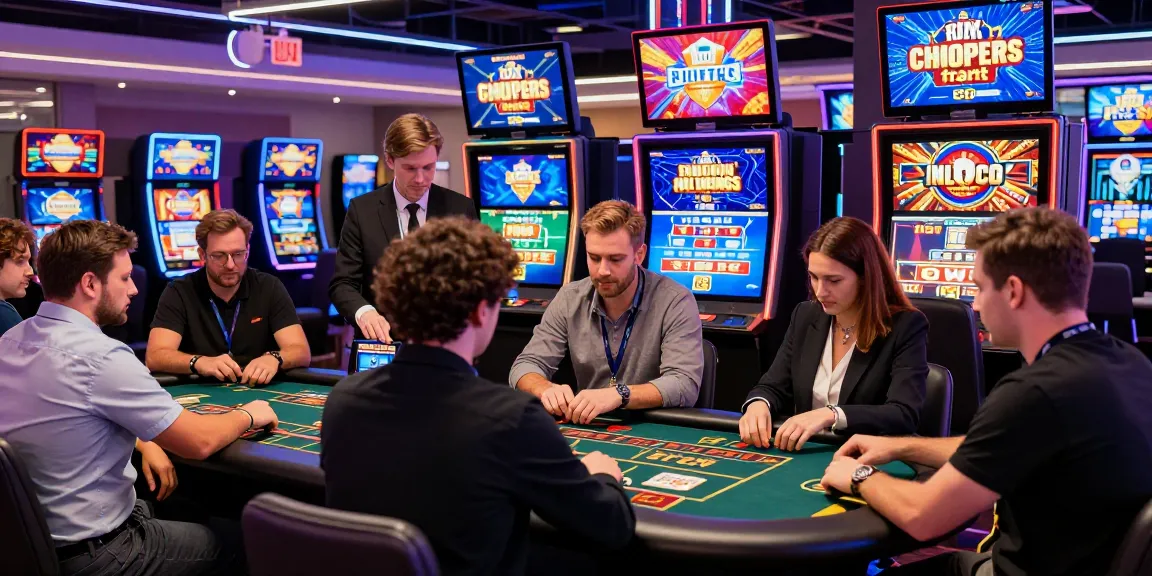 Exciting scene of non UK casinos for UK players showcasing diverse gaming options and vibrant atmosphere.