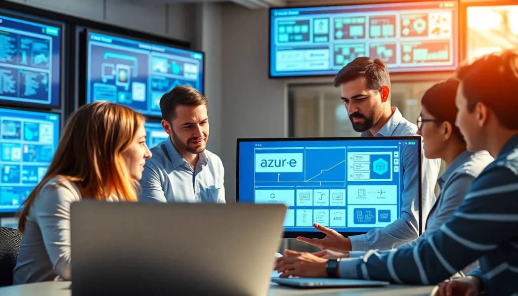Showcasing Azure & AWS Integration in a collaborative workspace with IT professionals.