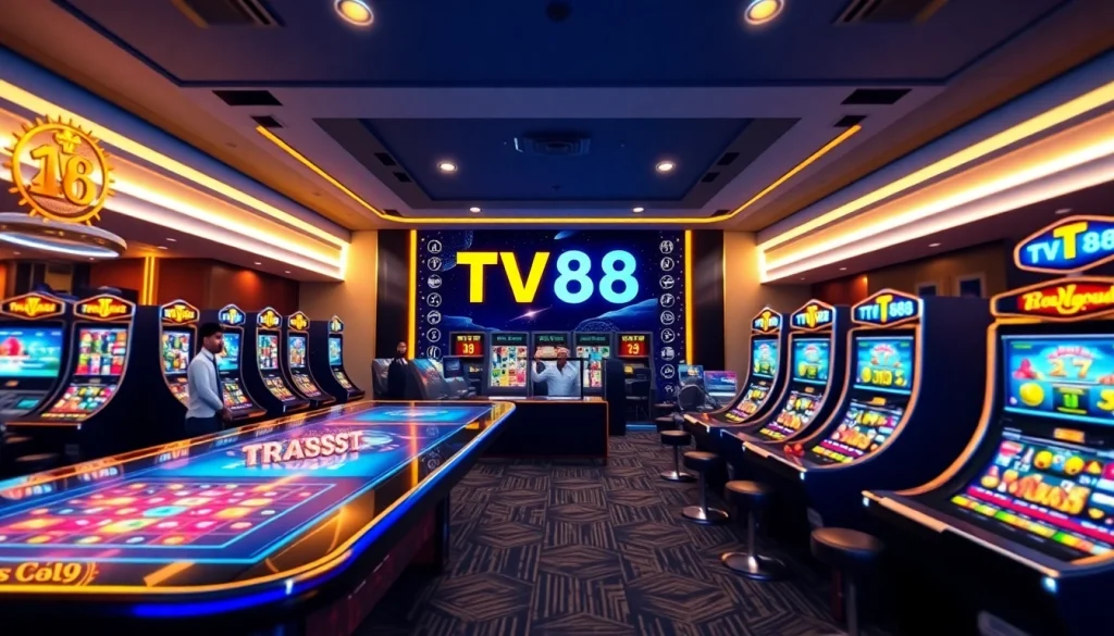 Engaging visual of the TV88 online betting platform showcasing a user-friendly interface with vibrant colors.