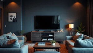 Experience seamless streaming with the modern iron tv displaying vibrant visuals in a cozy living space.