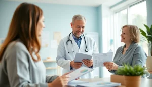 Engaging healthcare consultation focusing on Health in a bright clinic context.