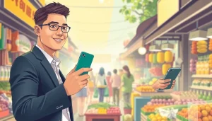 카드깡과 관련된 신용카드 거래를 상징적으로 보여주는 일러스트.