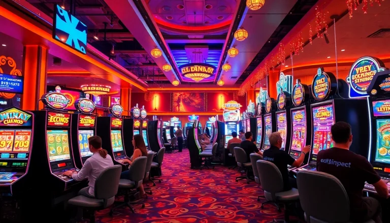 Menggambarkan permainan istana777 bet dalam suasana kasino yang hidup.