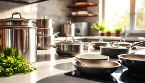 Discover the best cookware for induction NZ with high-quality pots and pans in a professional kitchen.